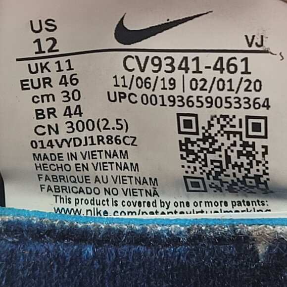 Nike Free Metcon 3 AMP Men's Royal Blue Gym Red Sneakers CV9341-461 US Size 12 - Picture 8 of 8